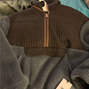 Ugg fleece pull over iggy Sherpa half zip pullover new medium